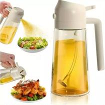 Porta Azeite De Vidro Azeiteiro Galheteiro 2 Em 1 Com Spray