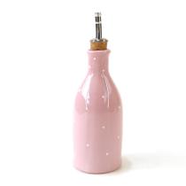 Porta Azeite em Cerâmica Liso Rosa - WM
