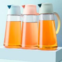 Porta Azeite Jarra Dosador Vinagre Óleo Pimenta Galheteiro Vidro Com Bico 500ml