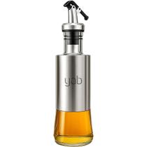 Porta Azeite Pimenta Vinagre com Dosador 300ml Vidro e Inox Porta Azeite Pimenta Vinagre com Dosador 300ml Vidro e Inox