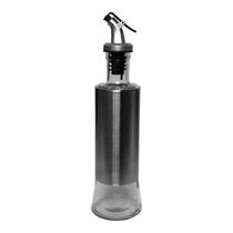 Porta Azeite Vinagre De Vidro E Aço Inox Com Dosador 300ml