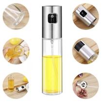 Porta Azeite Vinagre Galheteiro Spray Inox 100ml Prático - QG DOS PRODUTOS
