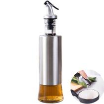 Porta Azeite Vinagre Óleo com Dosador - Aço Inox - 300ml