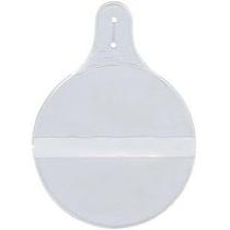 Porta-badge circular transparente em plástico, compatível com 3 polegadas Porta-badge circular transparente em plástico, compatível com 3 polegadas