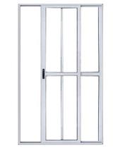 Porta Balcão 2 Folhas 2,10x1,50 Branca C/ Fechadura linha 25 premium