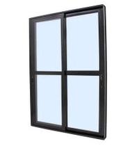 Porta Balcão 2 folhas Vidro com Trinco Alumínio Branco ou Preto Linha 25 Suprema Porta Balcão 2 folhas Vidro com Trinco Alumínio Branco ou Preto Linha 25 Suprema