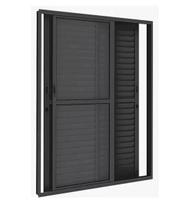 Porta Balcão 3 folhas com Trinco Alumínio Branco ou Preto Linha 25 Suprema Porta Balcão 3 folhas com Trinco Alumínio Branco ou Preto Linha 25 Suprema