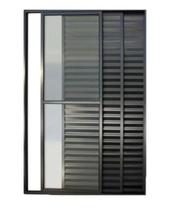 Porta Balcão 3 Folhas Preto C/Trinco Porta Balcão 3 Folhas Preto C/Trinco