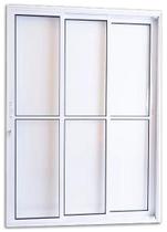 Porta Balcão 3 Folhas Vidro com Fechadura linha suprema Branca. Porta Balcão 3 Folhas Vidro com Fechadura linha suprema Branca.