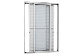 Porta balcão alumínio branco 3 folhas móveis com fechadura vidro liso linha 25 premium Porta balcão alumínio branco 3 folhas móveis com fechadura vidro liso linha 25 premium