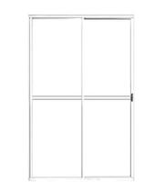 Porta Balcão com Trinco 2 Folhas Vidro Alumínio Brilhante, Branco ou Preto Linha 20 Normatizada Porta Balcão com Trinco 2 Folhas Vidro Alumínio Brilhante, Branco ou Preto Linha 20 Normatizada