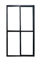 Porta Balcão com Trinco 2 Folhas Vidro Alumínio Brilhante, Branco ou Preto Linha 20 Normatizada Porta Balcão com Trinco 2 Folhas Vidro Alumínio Brilhante, Branco ou Preto Linha 20 Normatizada