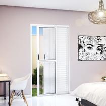 Porta Balcão de Aluminio 3 Folhas 213x150 Riobras Aluminio Branco Porta Balcão de Aluminio 3 Folhas 213x150 Riobras Aluminio Branco