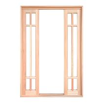 Porta Balcão de Correr de Madeira Padrão Cedro Grécia Reto Batentes de 14 CM Esquadrias Longo - 2.15 (A) X 1.30 (L)