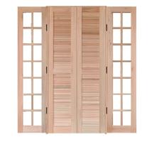 Porta Balcão Mista Abrir Reto 1,40 x 2,10 Rodam Marrom