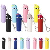 Porta-bálsamo labial para chaveiro Wnzary Mini Copo 8 peças Porta-bálsamo labial para chaveiro Wnzary Mini Copo 8 peças