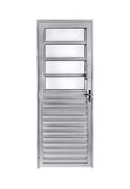 Porta Basculante Alumínio Brilhante Branco ou Preto Linha 25