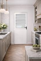 Porta Basculante Lambril Alumínio Branco 210X90 Lado Direito
