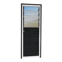Porta Basculante Linha 25 Vidro Reflex 210x80cm Brimak Abertura Esquerda