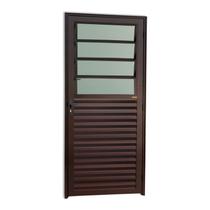 Porta Basculante Super 25 Vidro Boreal 210x86cm Brimak Abertura Esquerda Corten