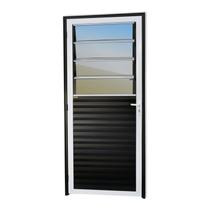 Porta Basculante Super 25 Vidro Reflex 210x86cm Brimak Abertura Direita Mix Preto Porta Basculante Super 25 Vidro Reflex 210x86cm Brimak Abertura Direita Mix Preto