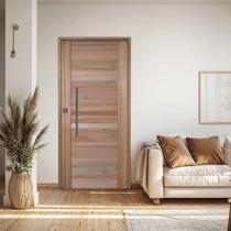 Porta Batente Eucalipto 14 Puxador Barra Chata 80 Cm 92cm X 210cm Direito Rodam Bbb