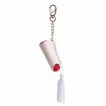 Porta Batom Unitário em Couro com Tassel Artlux 002 - Porta Batom Unitário em Couro com Tassel Artlux 002 -