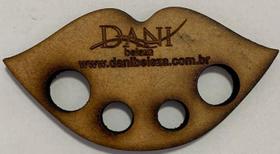 Porta Batoque MDF 6mm - Formato de Lábios para Batoques Médios e Pequenos