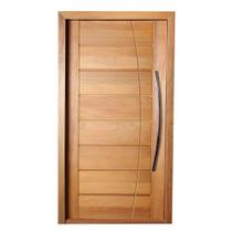 Porta BBB Frisada em Arco Montada em Madeira Maciça Tauari