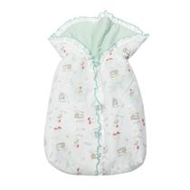 Porta Bebe Acolchoado Papi Estamp.C/ Babados e Ziper Algodão