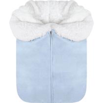 Porta Bebê Hug Forrado Com Lã de Carneirinho Azul Claro Porta Bebê Hug Forrado Com Lã de Carneirinho Azul Claro