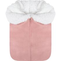 Porta Bebê Hug Forrado Com Lã De Carneirinho Rosa Antigo Porta Bebê Hug Forrado Com Lã De Carneirinho Rosa Antigo