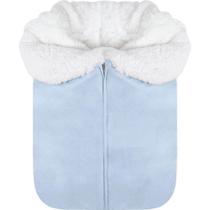 Porta Bebê Hug Forrado Com Lã De Carneirinho ul Claro