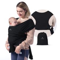 Porta-Bebê Momcozy Easy Wear Sling - 3,6 a 15,9 kg - Preto