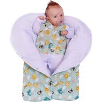 Porta Bebê Saco de Dormir Inverno 100% Algodão Aconchego Safari Verde Porta Bebê Saco de Dormir Inverno 100% Algodão Aconchego Safari Verde