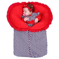 Porta Bebê Saco de Dormir Inverno 100% Algodão Bebê Aconchego Elegance
