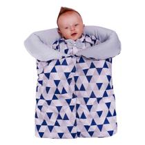 Porta Bebê Saco De Dormir Menino Quentinho Miguel Cinza