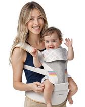 Porta-bebês Bebebus 2 em 1, assento ergonômico de quadril branco Porta-bebês Bebebus 2 em 1, assento ergonômico de quadril branco