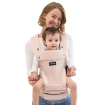 Porta-bebês Momcozy 2 em 1 com assento de quadril para 20 kg rosa