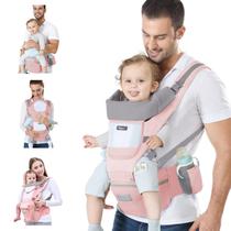 Porta-bebês Ocanoiy Newborn to Toddler Wrap Hip Seat rosa