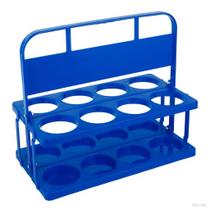 Porta-bebidas Bodaon 8 xícaras com alça para entrega de comida no carro, azul