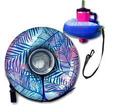 Porta-bebidas flutuante inflável Human Bobber Palm Large Porta-bebidas flutuante inflável Human Bobber Palm Large