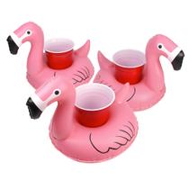 Porta-bebidas infláveis para piscina e banheira de hidromassagem, pacote com 3 unidades GoFloats Porta-bebidas infláveis para piscina e banheira de hidromassagem, pacote com 3 unidades GoFloats