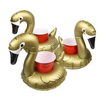 Porta-bebidas infláveis para piscina e banheira de hidromassagem, pacote com 3 unidades GoFloats Porta-bebidas infláveis para piscina e banheira de hidromassagem, pacote com 3 unidades GoFloats