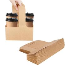 Porta-bebidas Kaderron Kraft, 2 xícaras ou 4 xícaras, pacote com 40