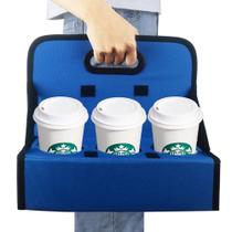 Porta-bebidas portátil Cup Caddy Boczif para 6 xícaras (azul) Porta-bebidas portátil Cup Caddy Boczif para 6 xícaras (azul)