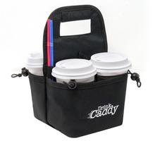Porta-bebidas portátil Drink Caddy, sacola dobrável de 4 xícaras