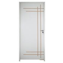 Porta Belissima 9 Prime Batente 09 cm Fechadura Stilo Externa 62 x 2,10 Abertura Direita Branco Rodam