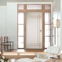 Porta Belíssima 9 Prime Batente Regulável 16-21 Guarnição 6cm 62cm X 210cm Abertura Esquerda Branco