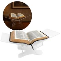 Porta Biblia Aberta Suporte Grande Premium Culto Igreja Decoração Decoração Acrílico Altar